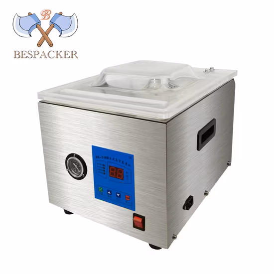 Bespacker DZ-260C automatic table top economy food hamber vacuum sealer machine vacuum sealing packaging packing machine