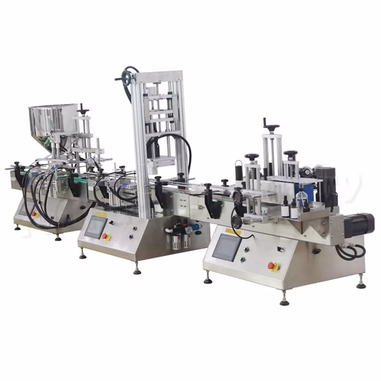 Automatic 2 Heads Hand Wash Dishwashing Paste Face Cream Liquid Shampoo Oil Small Bottle Jar Filling Capping Labeling Machine