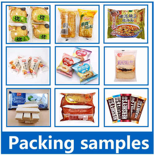 Automatic Sandwich/Donut/Cake/Burgers/Bun/Chocolate Bar/Candy/Food/Biscuit/Vegetable/Bread Flow Packing Machine/Horizontal Pillow Packing Machine