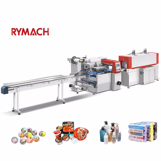 Automatische Hochgeschwindigkeits-Schrumpfverpackungsmaschine mit POF-Folienverpackung