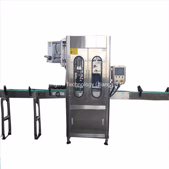 Automatische Rundflaschenaufkleber-Etikettierhülsen-Etikettiermaschine für Kunststoff-Wasserflaschengeräte