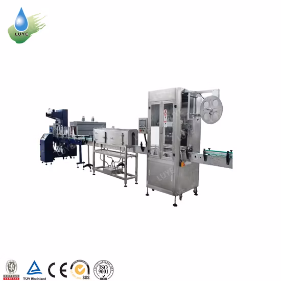 12000bph Automatische Getränkeflaschen-Schrumpfschlauch-Etikettiermaschine mit PVC-Etikett