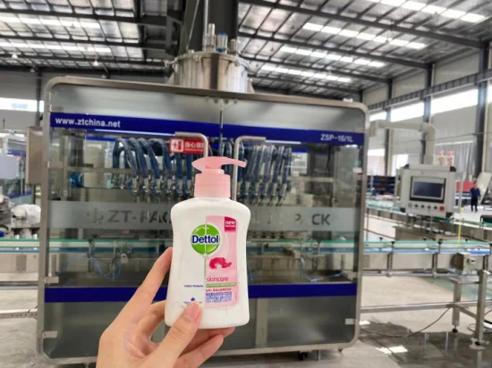 Automatische Shampoo-Flüssigkeits-Abfüllmaschine für Händedesinfektionsmittel, Duschgel, Körperdusche, Flaschenverpackungs-Abfüll-Verschließ-Etikettier-Verpackungsmaschine