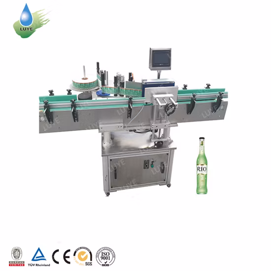 Automatische Verpackungsmaschinen Haustierflaschendosen-Klebeaufkleber PVC-Hülsenetikettenverpackungsmaschine Verpackungsetikettiermaschine