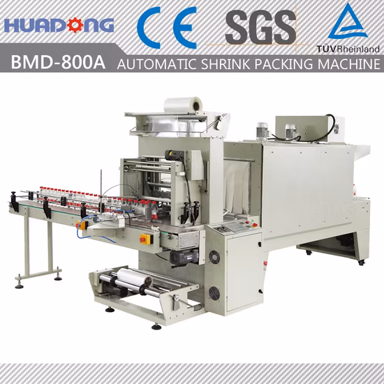 Automatische Schrumpffolienverpackungsmaschine mit Hülsenversiegelung