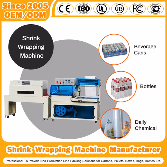Automatische Schrumpffolien-Verpackungs-/Verpackungsmaschine im Großhandel|Schrumpftunnel